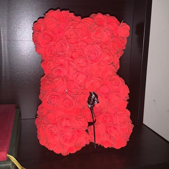 Birthday Valentines Rose Bear 🐻 - Picture 1 of 6